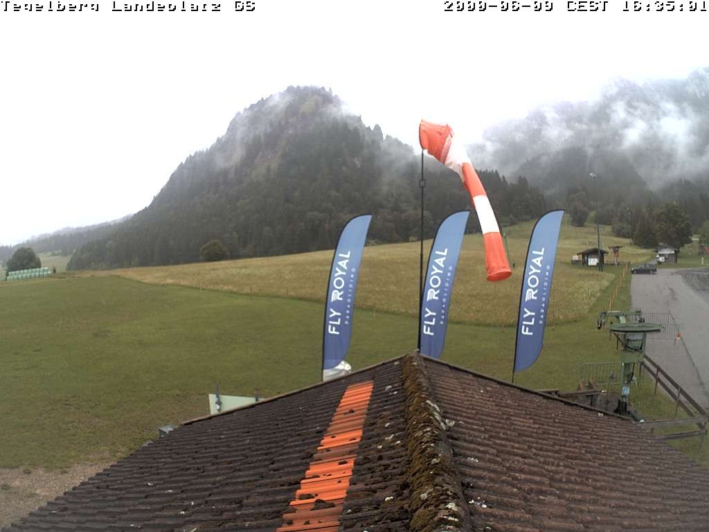 Archiv Foto Webcam Schwangau: Landeplatz am Tegelberg