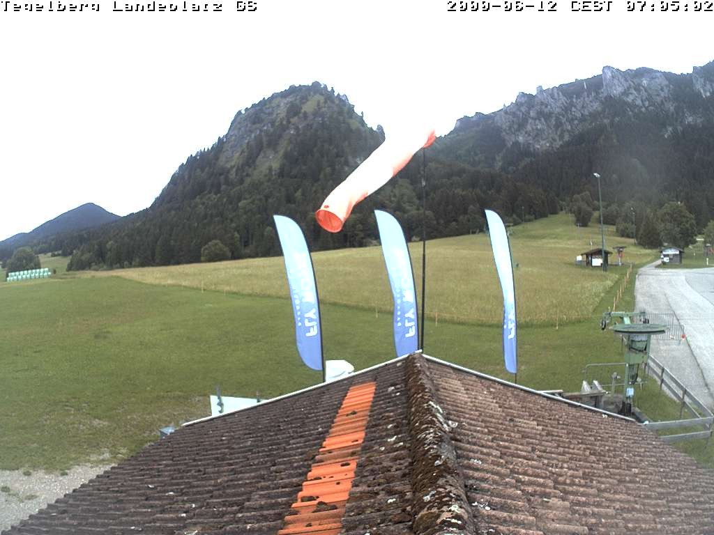 Archiv Foto Webcam Schwangau: Landeplatz am Tegelberg