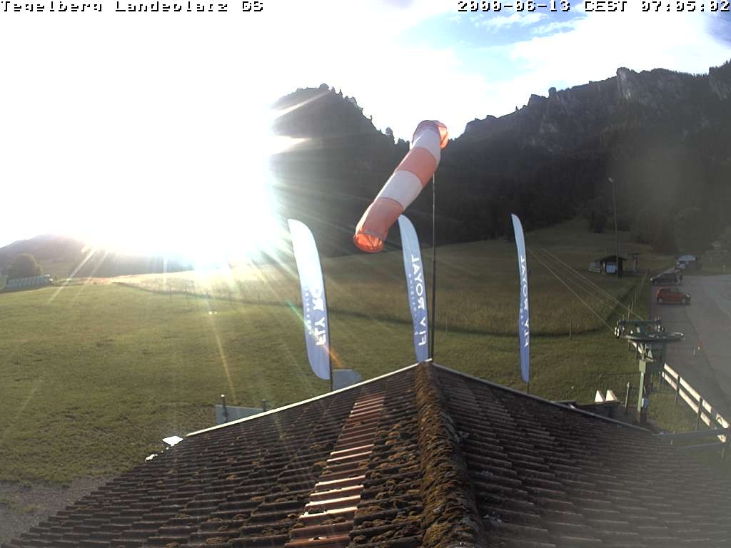Archiv Foto Webcam Schwangau: Landeplatz am Tegelberg