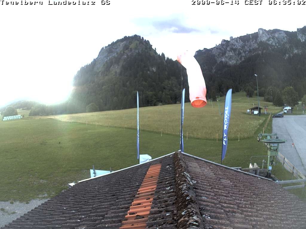 Archiv Foto Webcam Schwangau: Landeplatz am Tegelberg