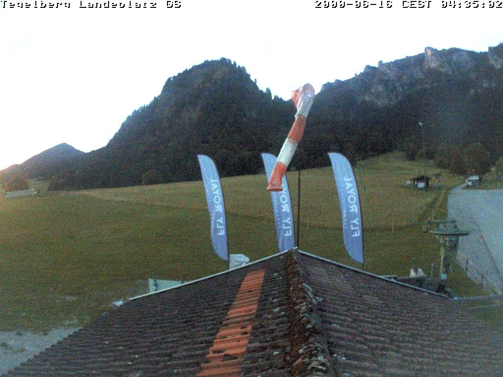 Archiv Foto Webcam Schwangau: Landeplatz am Tegelberg