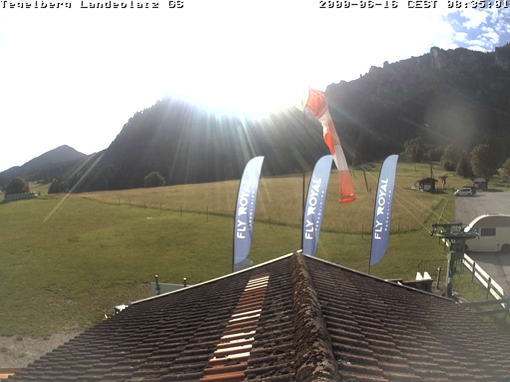 Archiv Foto Webcam Schwangau: Landeplatz am Tegelberg