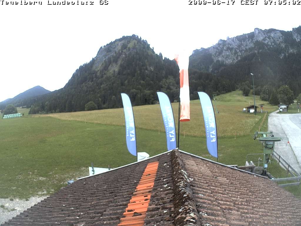 Archiv Foto Webcam Schwangau: Landeplatz am Tegelberg