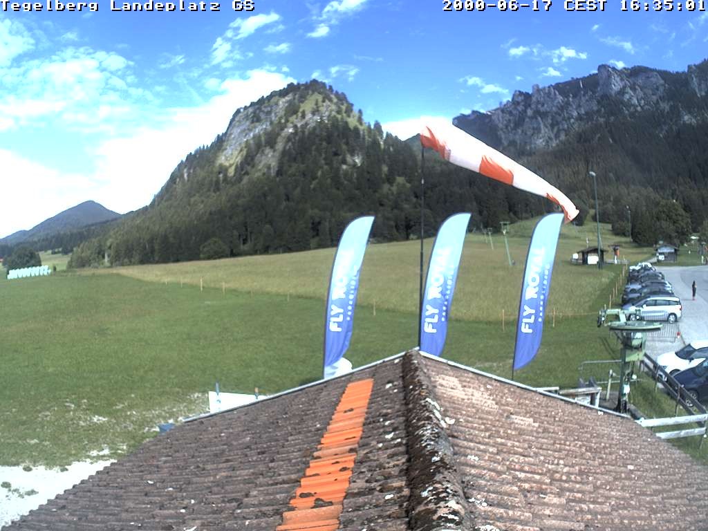 Archiv Foto Webcam Schwangau: Landeplatz am Tegelberg