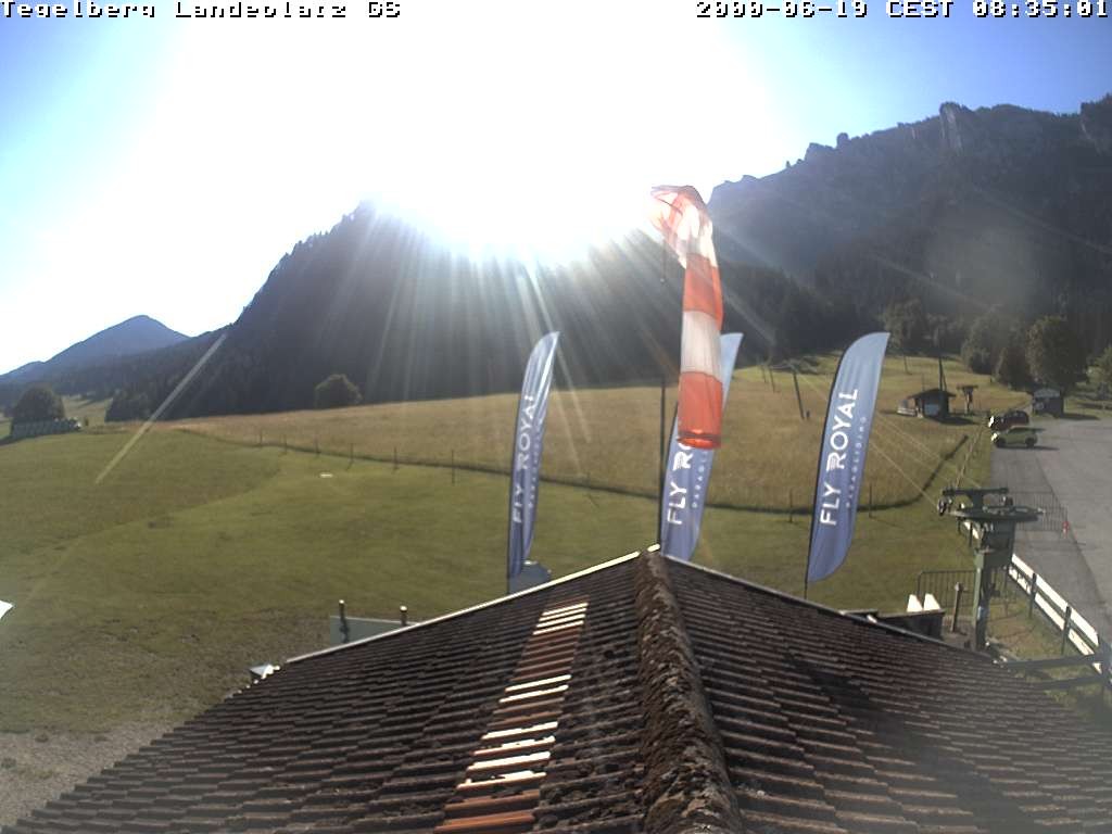 Archiv Foto Webcam Schwangau: Landeplatz am Tegelberg