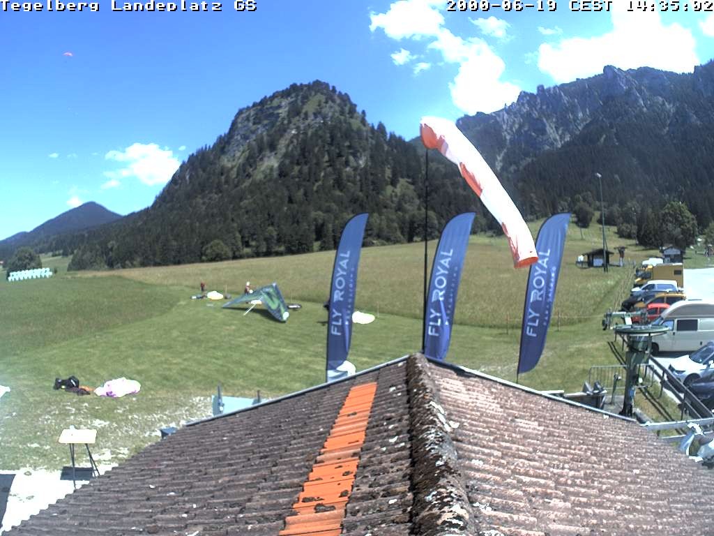 Archiv Foto Webcam Schwangau: Landeplatz am Tegelberg