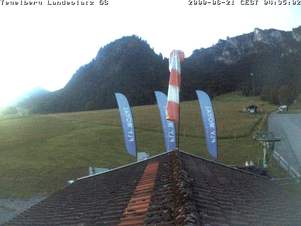 Archiv Foto Webcam Schwangau: Landeplatz am Tegelberg