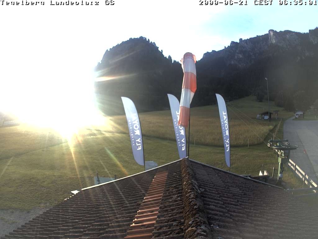 Archiv Foto Webcam Schwangau: Landeplatz am Tegelberg