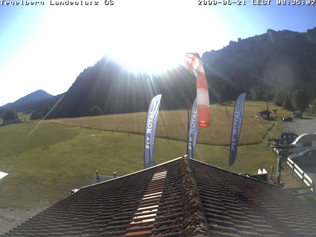 Archiv Foto Webcam Schwangau: Landeplatz am Tegelberg