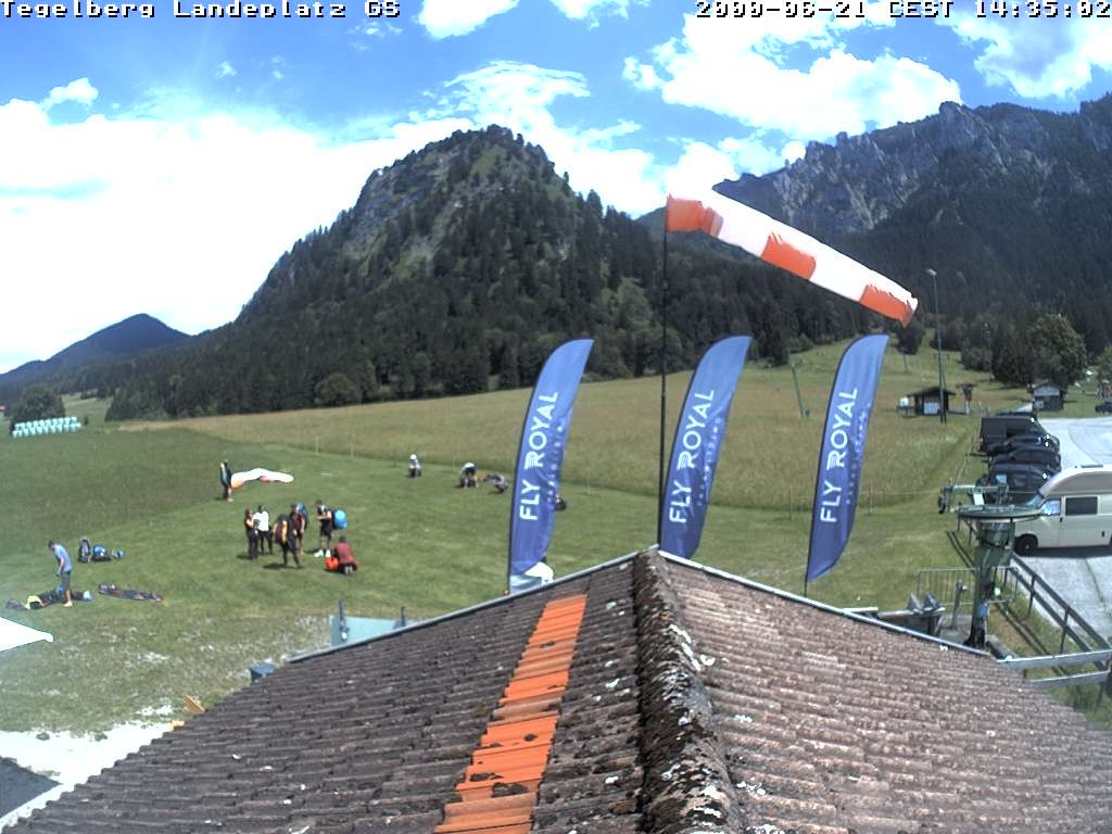 Archiv Foto Webcam Schwangau: Landeplatz am Tegelberg