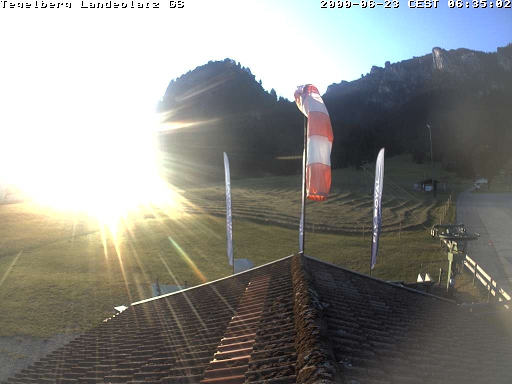 Archiv Foto Webcam Schwangau: Landeplatz am Tegelberg