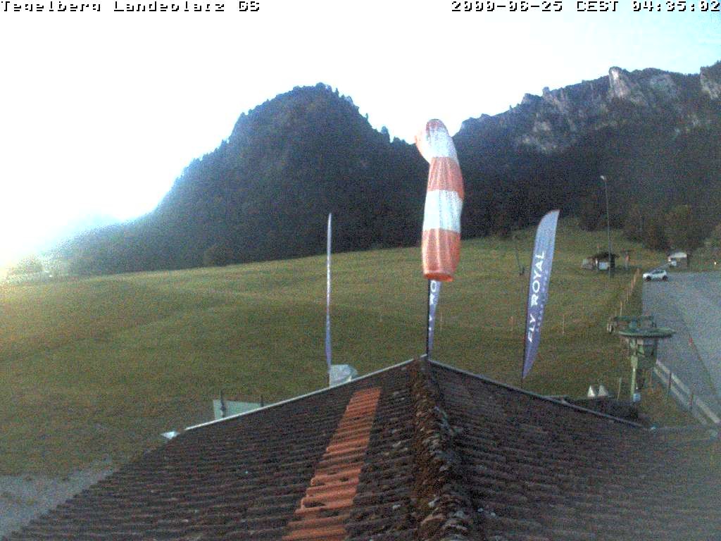 Archiv Foto Webcam Schwangau: Landeplatz am Tegelberg