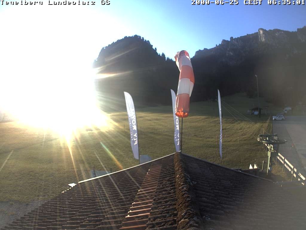 Archiv Foto Webcam Schwangau: Landeplatz am Tegelberg