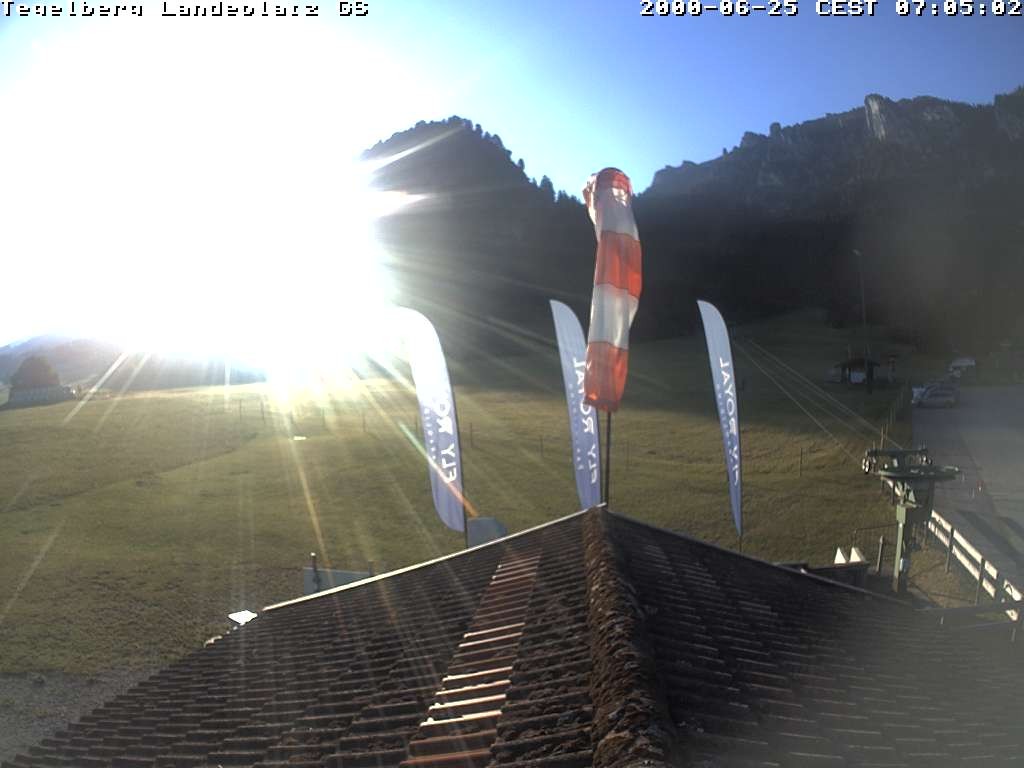 Archiv Foto Webcam Schwangau: Landeplatz am Tegelberg