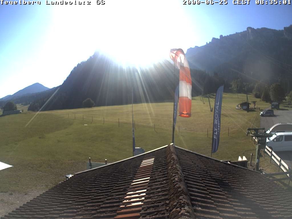 Archiv Foto Webcam Schwangau: Landeplatz am Tegelberg