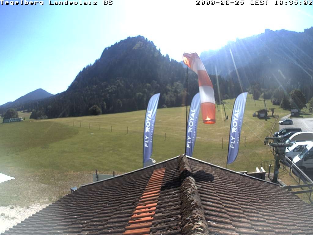 Archiv Foto Webcam Schwangau: Landeplatz am Tegelberg