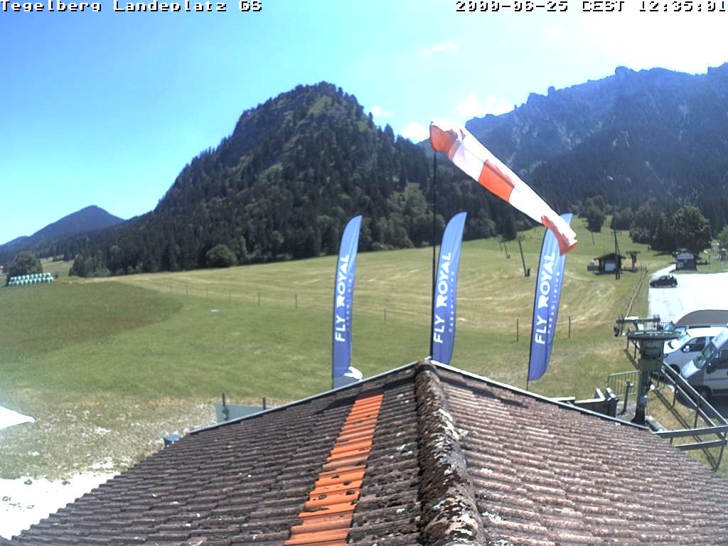 Archiv Foto Webcam Schwangau: Landeplatz am Tegelberg