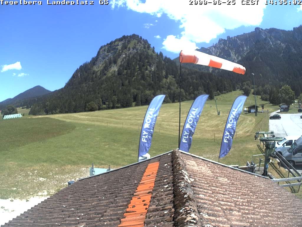 Archiv Foto Webcam Schwangau: Landeplatz am Tegelberg