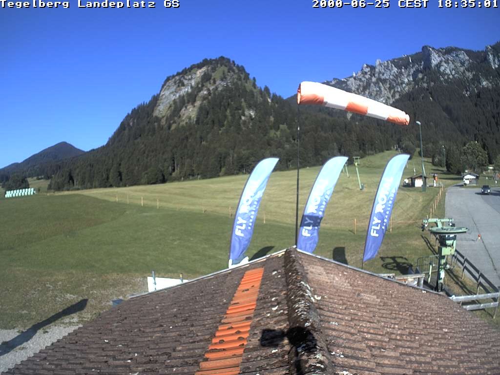 Archiv Foto Webcam Schwangau: Landeplatz am Tegelberg