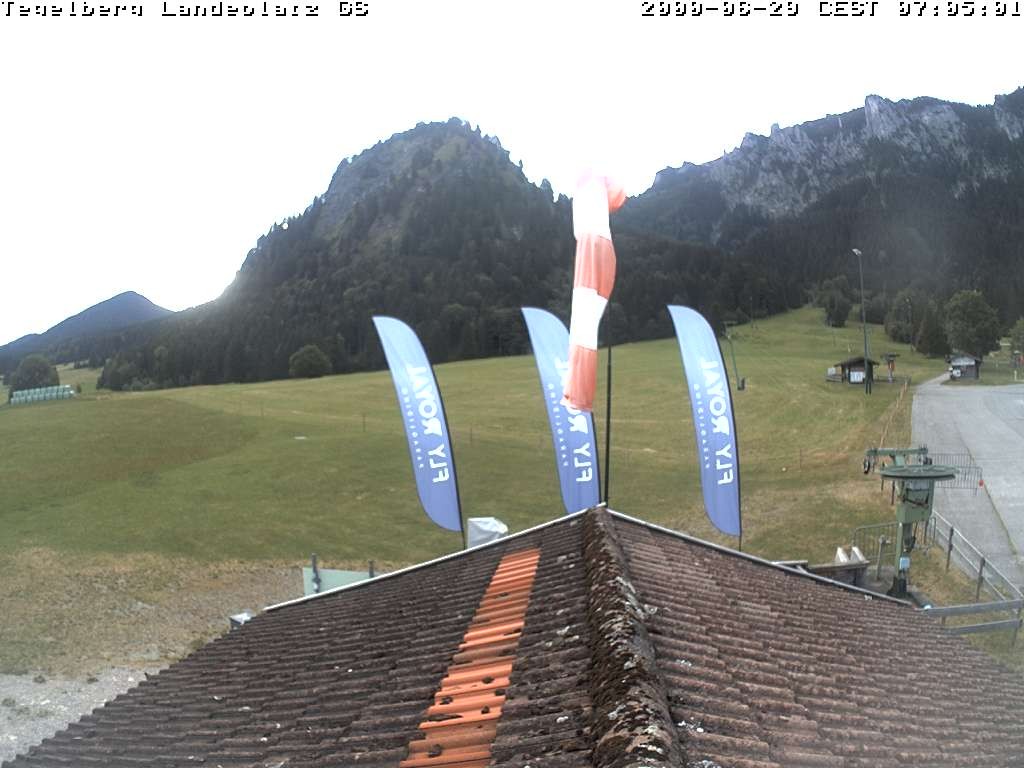 Archiv Foto Webcam Schwangau: Landeplatz am Tegelberg