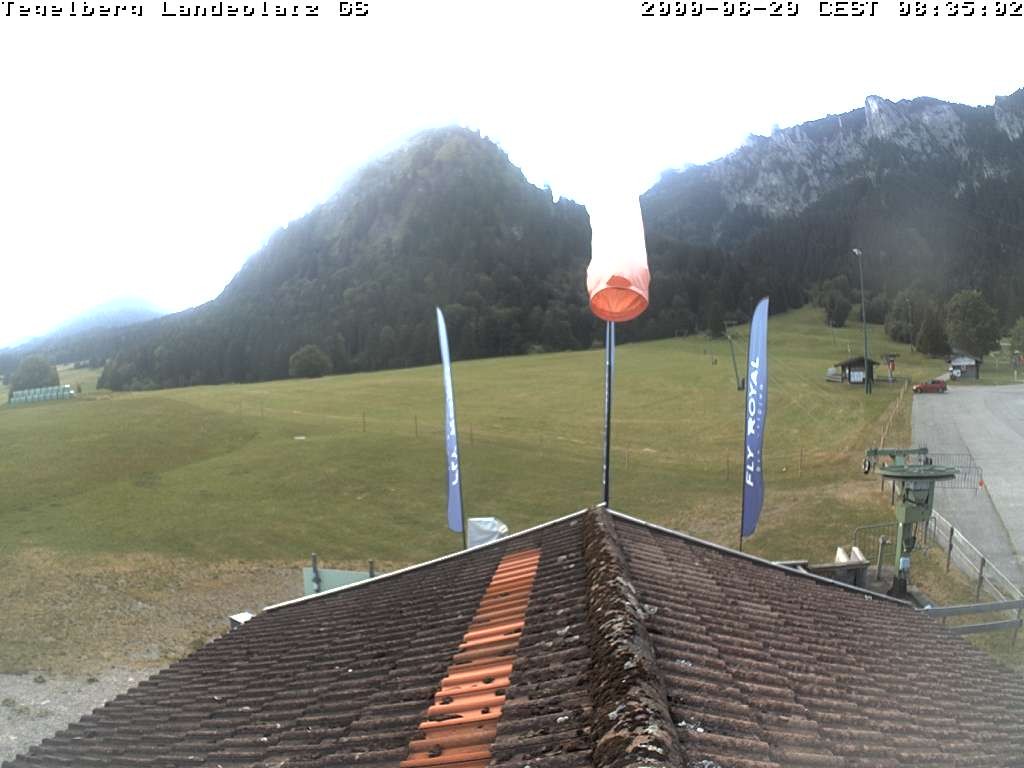 Archiv Foto Webcam Schwangau: Landeplatz am Tegelberg