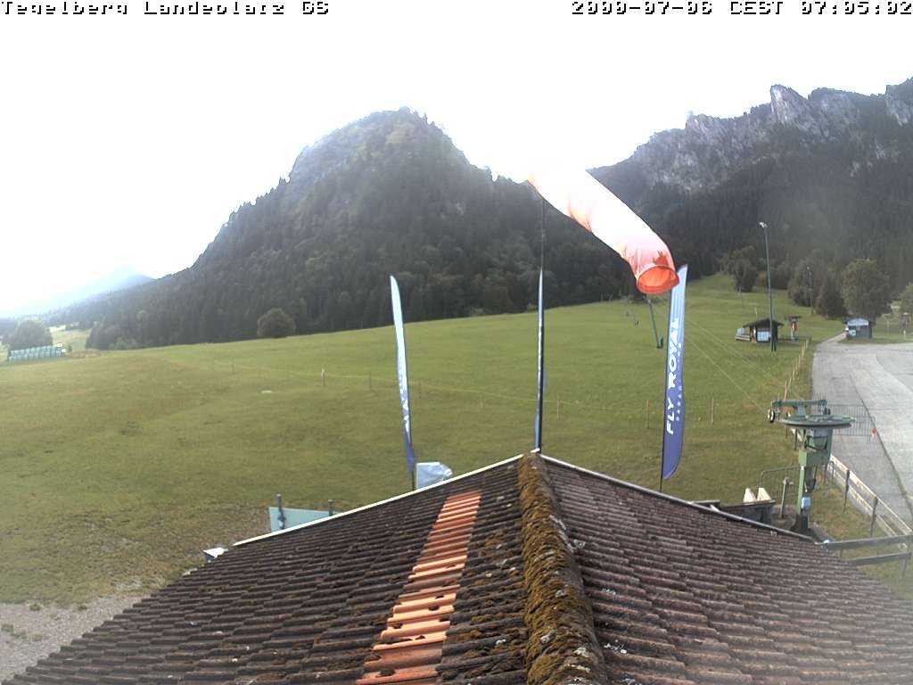 Archiv Foto Webcam Schwangau: Landeplatz am Tegelberg