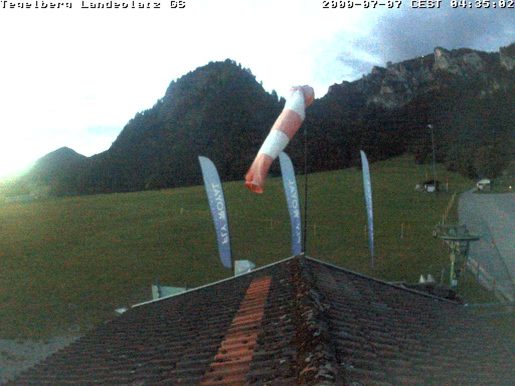 Archiv Foto Webcam Schwangau: Landeplatz am Tegelberg