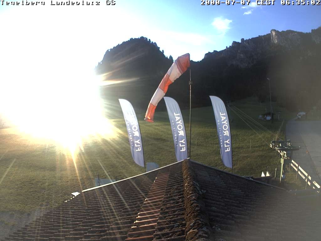 Archiv Foto Webcam Schwangau: Landeplatz am Tegelberg