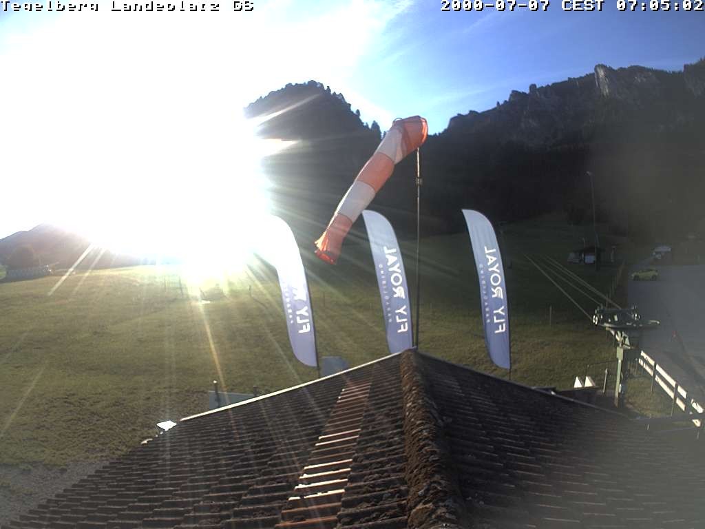 Archiv Foto Webcam Schwangau: Landeplatz am Tegelberg