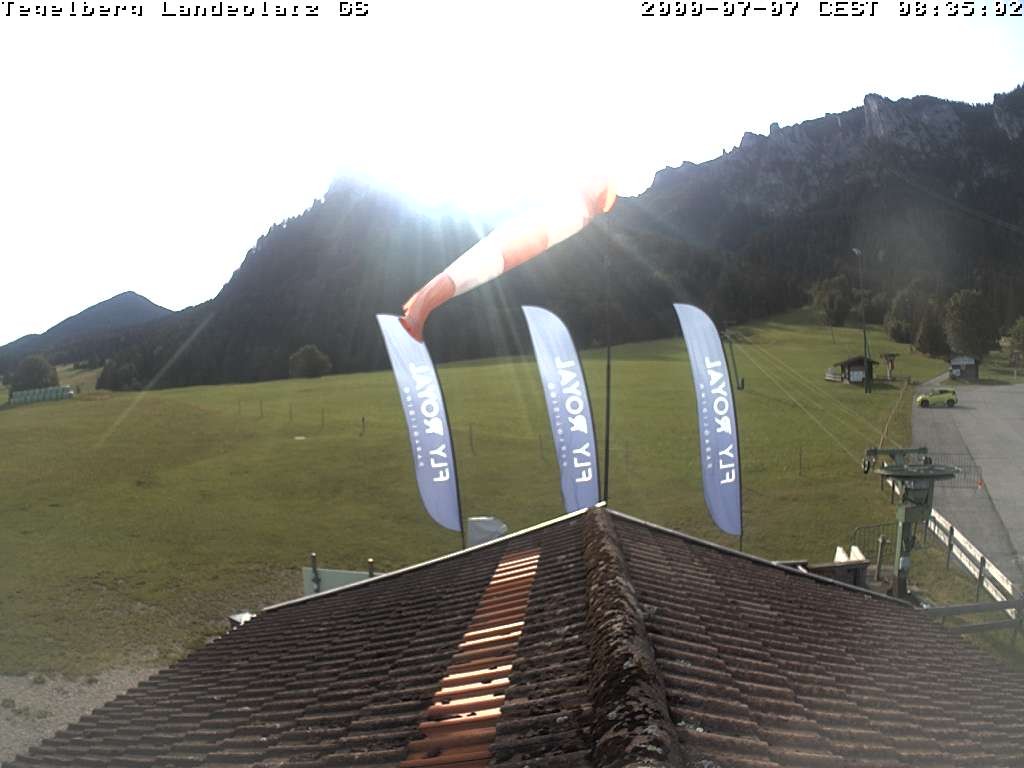 Archiv Foto Webcam Schwangau: Landeplatz am Tegelberg