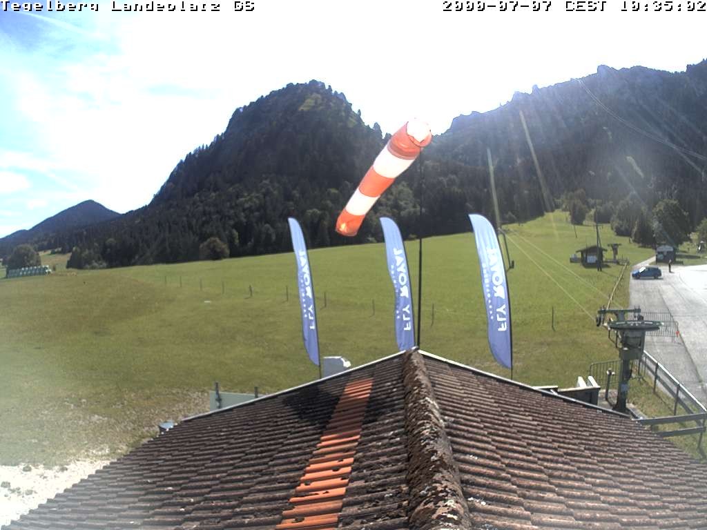 Archiv Foto Webcam Schwangau: Landeplatz am Tegelberg