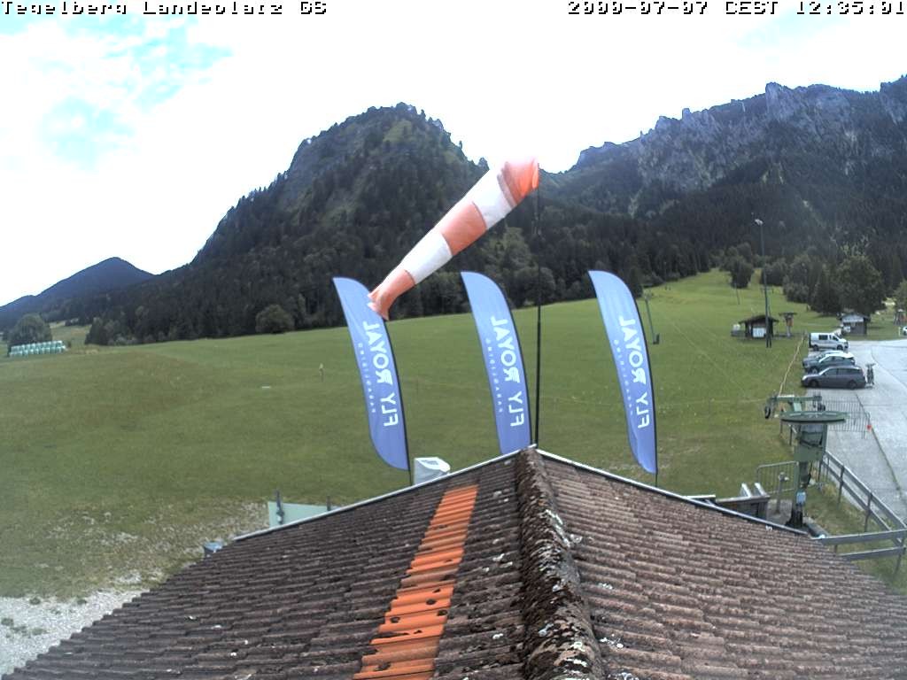 Archiv Foto Webcam Schwangau: Landeplatz am Tegelberg