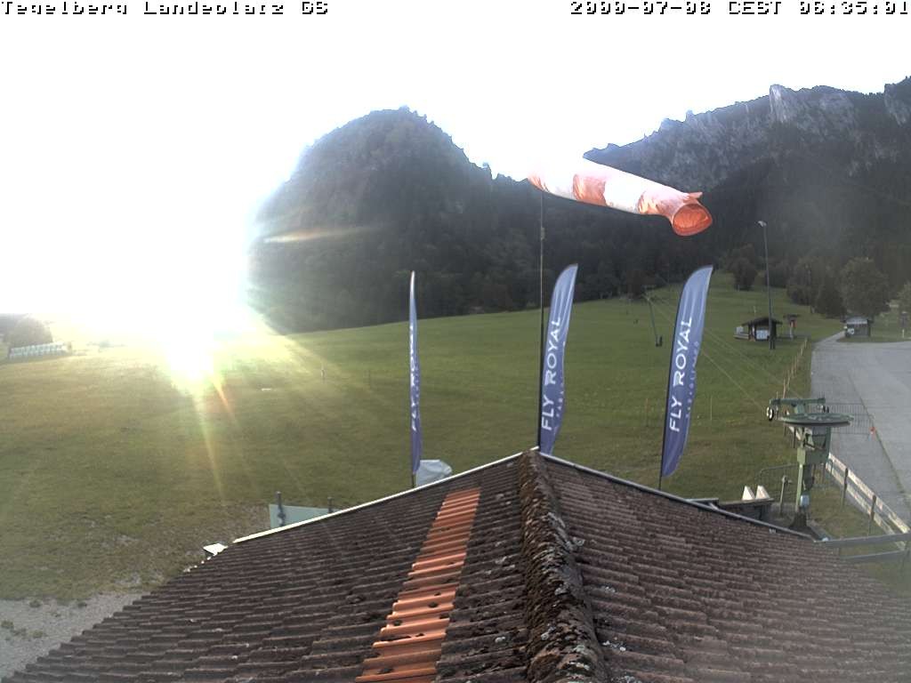 Archiv Foto Webcam Schwangau: Landeplatz am Tegelberg