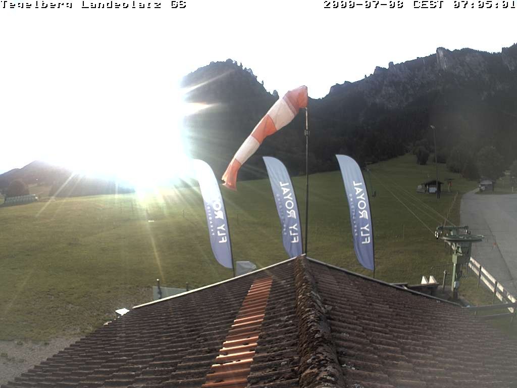 Archiv Foto Webcam Schwangau: Landeplatz am Tegelberg