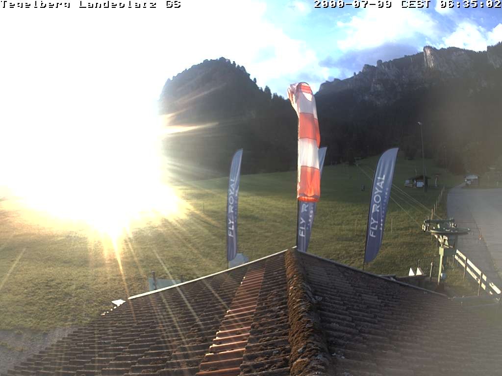 Archiv Foto Webcam Schwangau: Landeplatz am Tegelberg