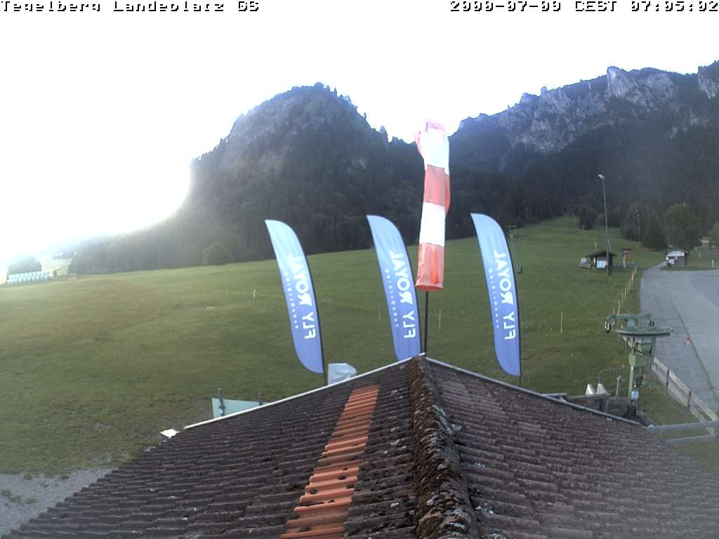 Archiv Foto Webcam Schwangau: Landeplatz am Tegelberg