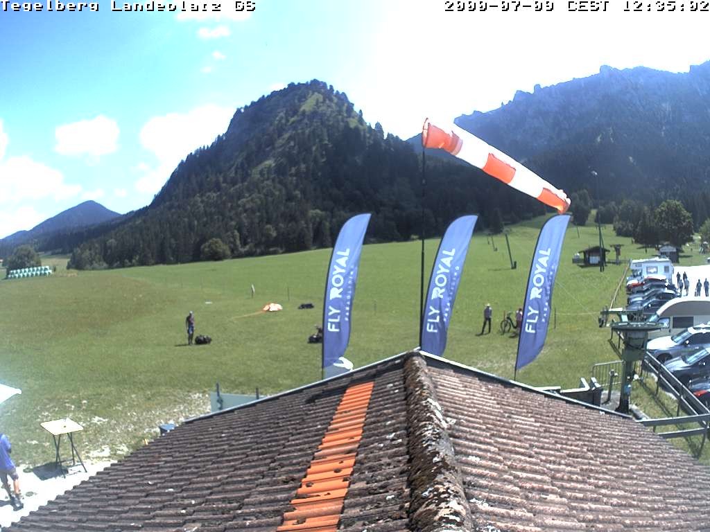 Archiv Foto Webcam Schwangau: Landeplatz am Tegelberg