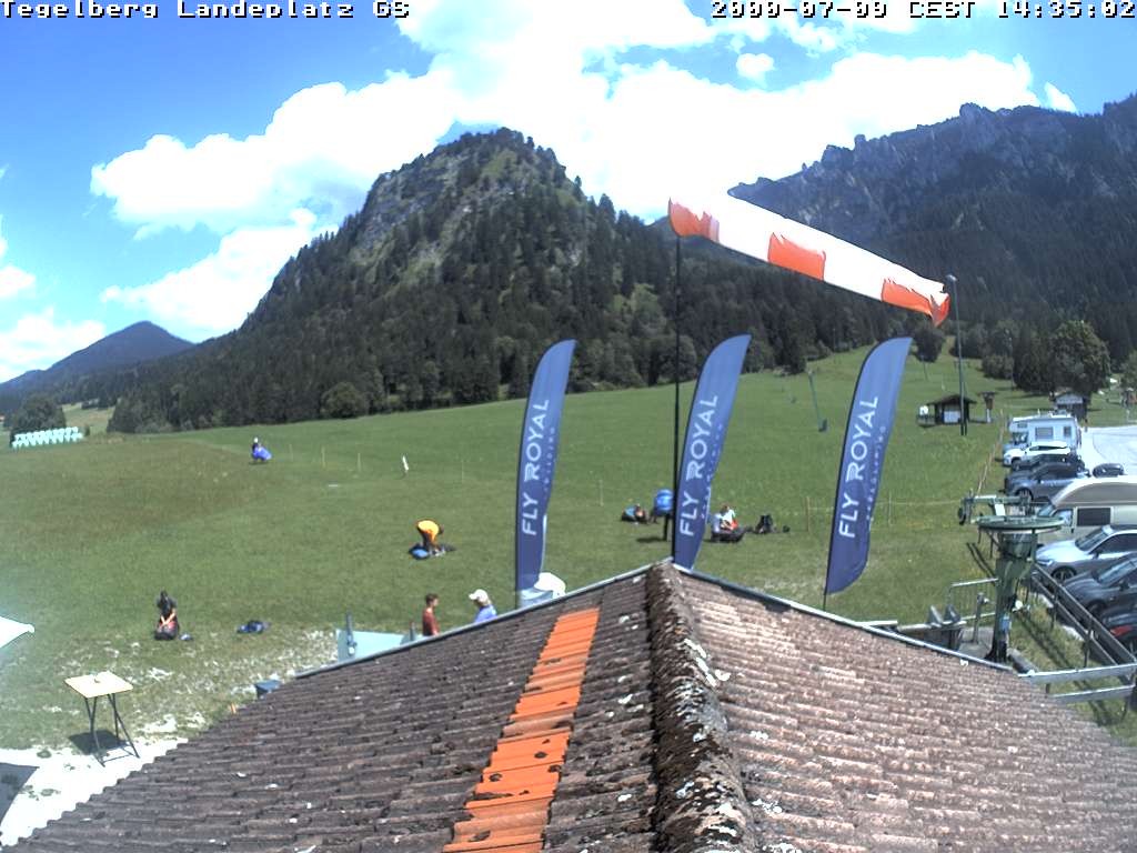 Archiv Foto Webcam Schwangau: Landeplatz am Tegelberg
