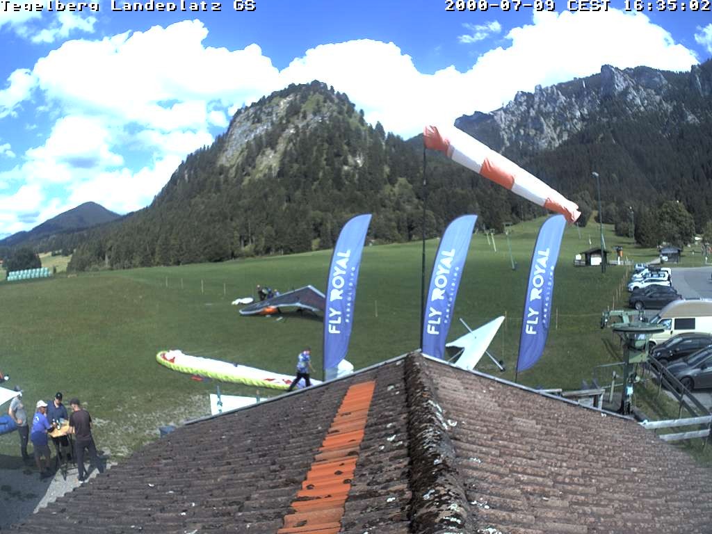 Archiv Foto Webcam Schwangau: Landeplatz am Tegelberg