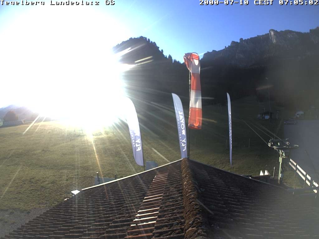 Archiv Foto Webcam Schwangau: Landeplatz am Tegelberg