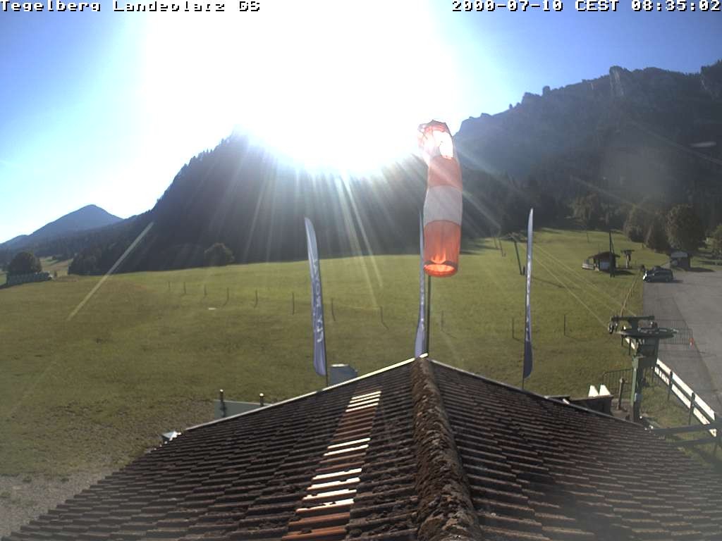 Archiv Foto Webcam Schwangau: Landeplatz am Tegelberg