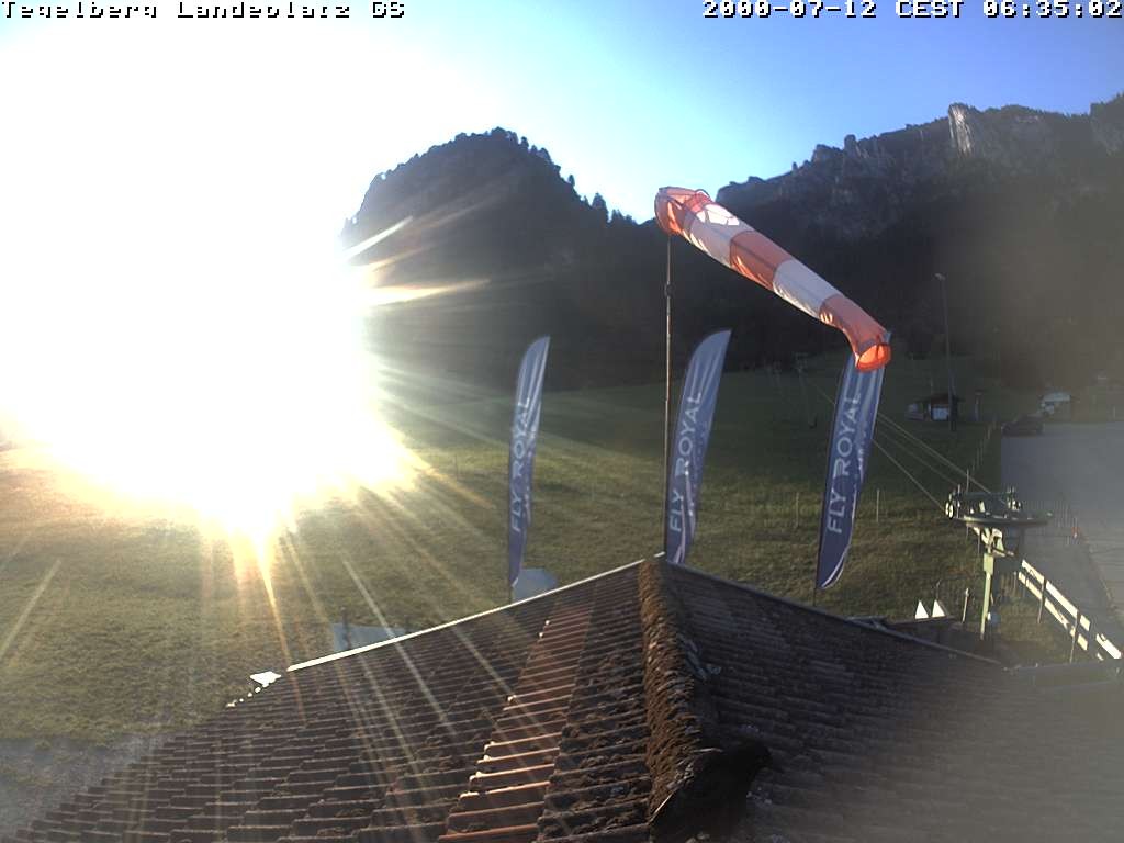 Archiv Foto Webcam Schwangau: Landeplatz am Tegelberg