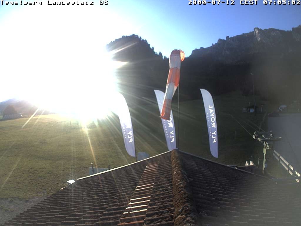 Archiv Foto Webcam Schwangau: Landeplatz am Tegelberg