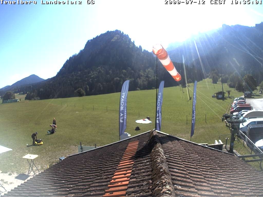 Archiv Foto Webcam Schwangau: Landeplatz am Tegelberg