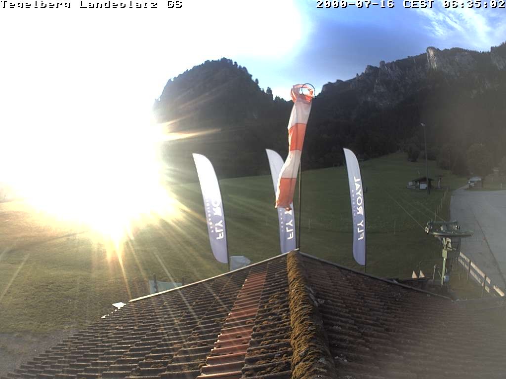 Archiv Foto Webcam Schwangau: Landeplatz am Tegelberg