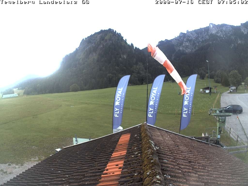 Archiv Foto Webcam Schwangau: Landeplatz am Tegelberg