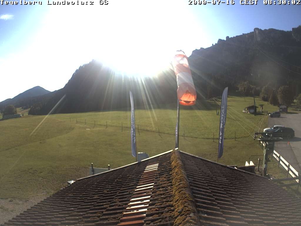 Archiv Foto Webcam Schwangau: Landeplatz am Tegelberg