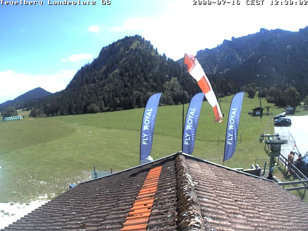 Archiv Foto Webcam Schwangau: Landeplatz am Tegelberg