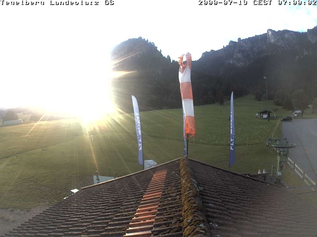 Archiv Foto Webcam Schwangau: Landeplatz am Tegelberg