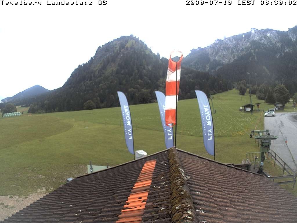 Archiv Foto Webcam Schwangau: Landeplatz am Tegelberg
